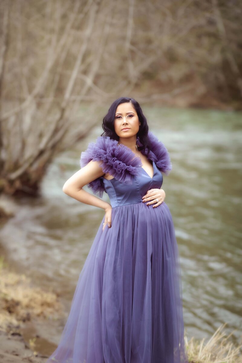 Purple-Maternity-Dress-Seattle-Photographer