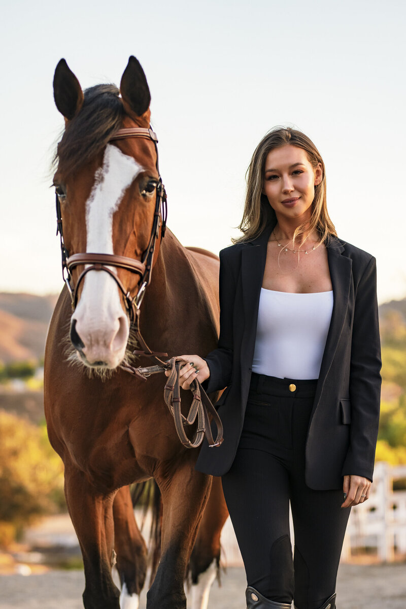 Horse and Rider Photograph from San Diego California