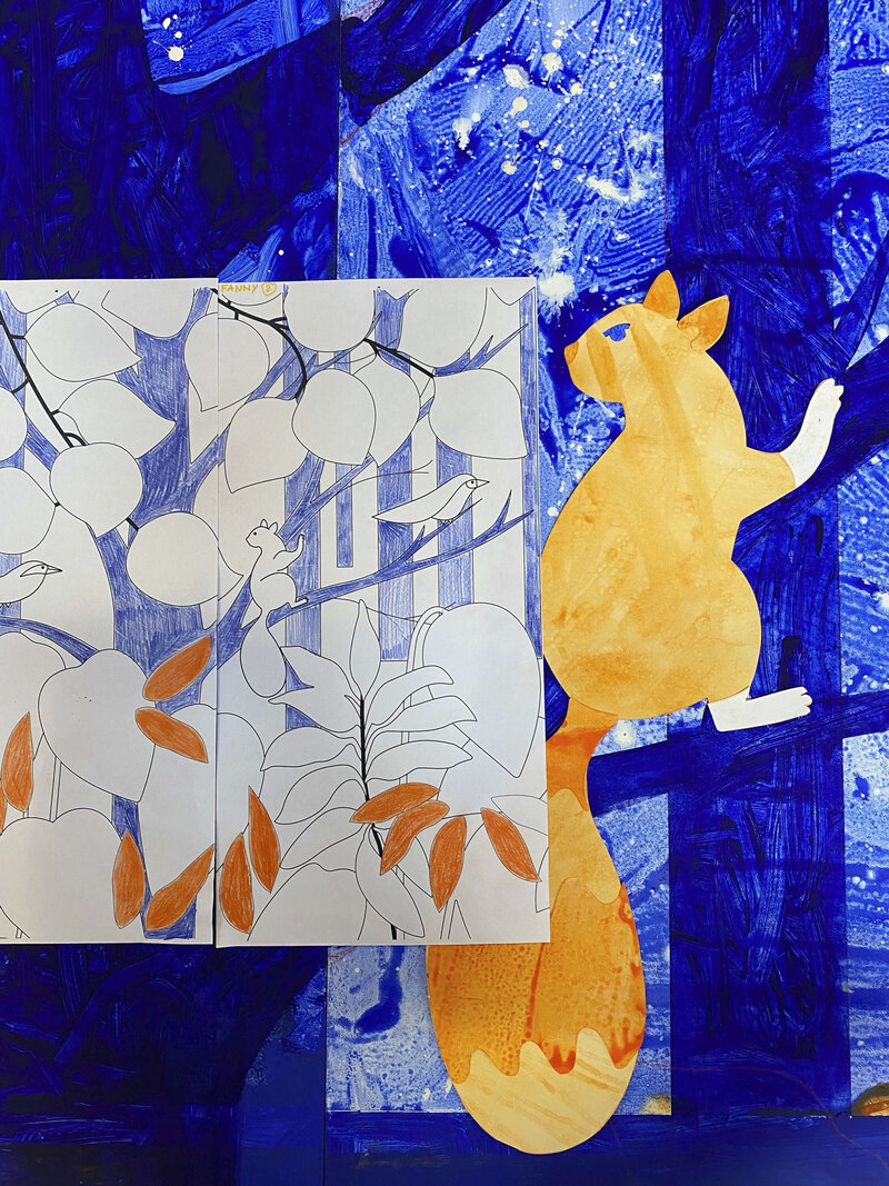 Lauranne-guyomard-intervenante-art-metière-petite-enfance-ecole-motif-nature-peinture-eveil-culturel-