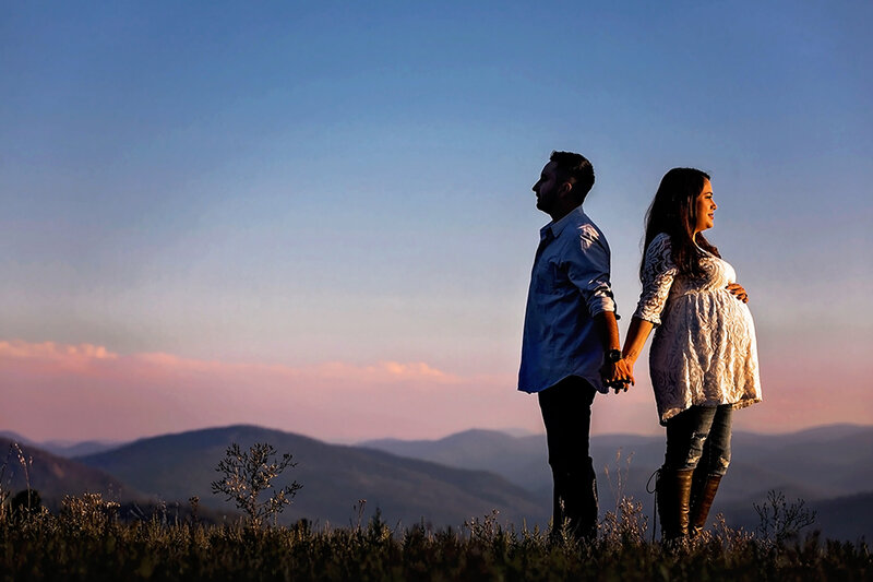 mountain maternity photography
