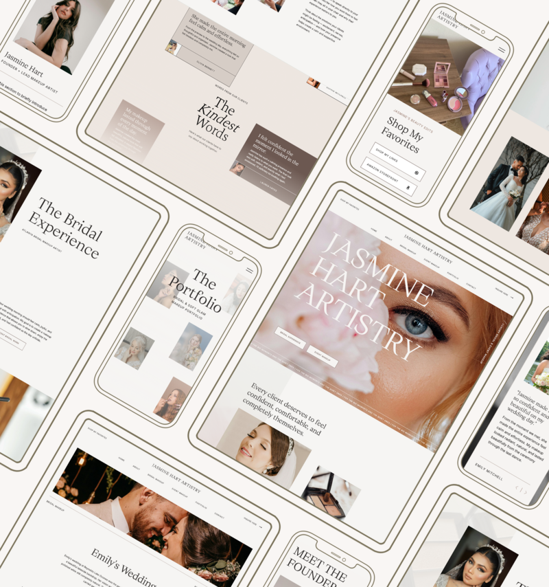 Jasmine Showit Template | Bo Shin Design