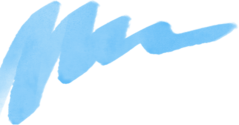 blue brush stroke