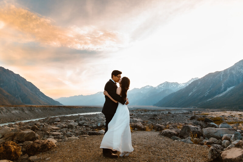 South Island New Zealand Destination Wedding Elopement