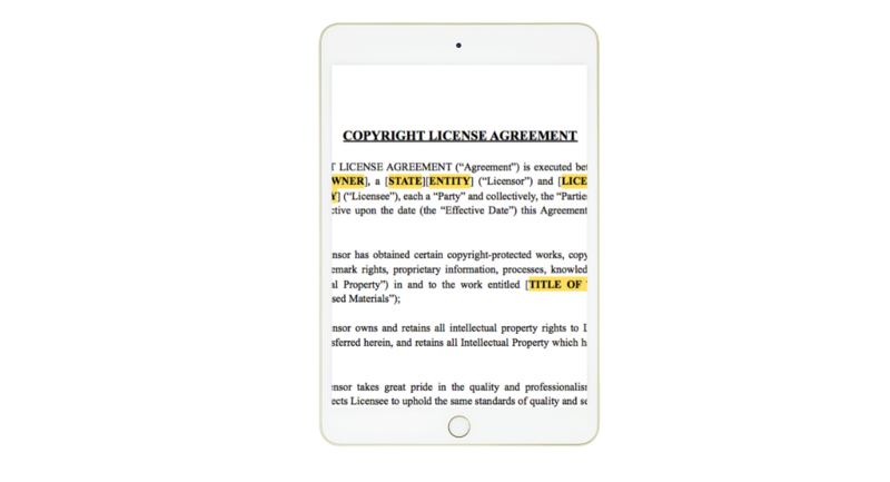 Copyright License Agreement