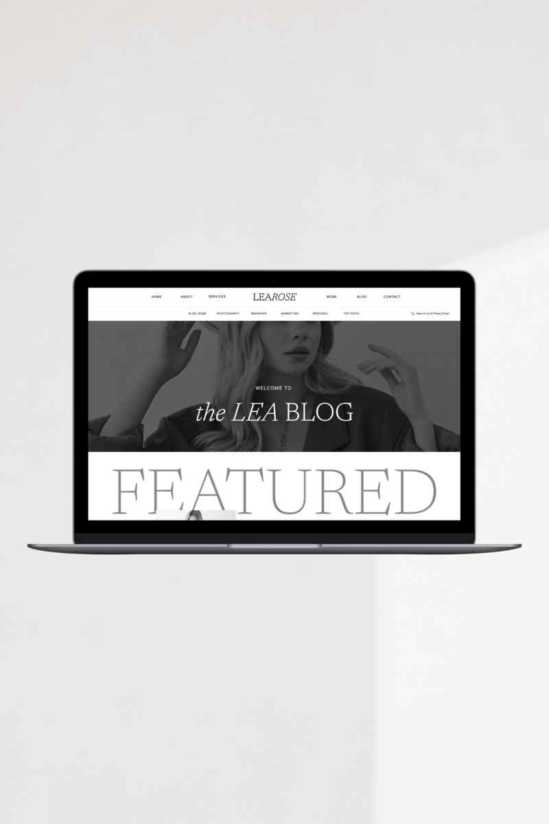 Showit Website Template dd lea3