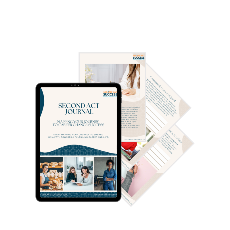 Second Act Journal is a free resource to help women who want to change careers and start a business. 