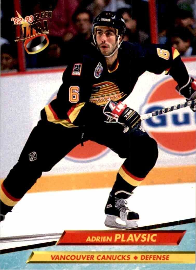 Adrien Plavsic Vancouver Canucks playing card