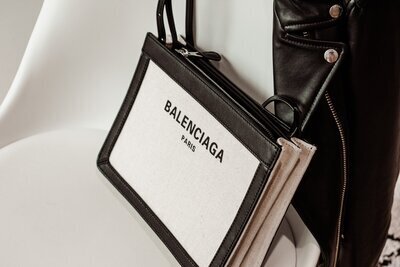 Chaos & Calm -Balenciaga bag and leather jacket