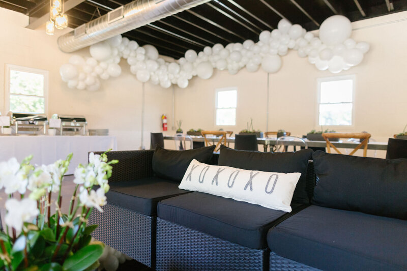 WEDDING WEEKEND WELCOME BRUNCH _ DESIGN AESTHETIC - adding a touch of home_intimate warmth to a raw industrial space
