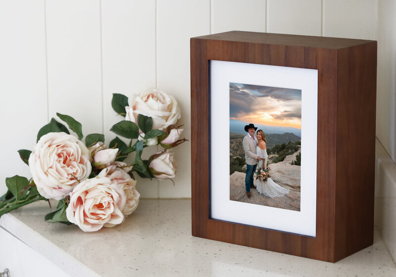 thsi is a picture of a album layout for a wedding