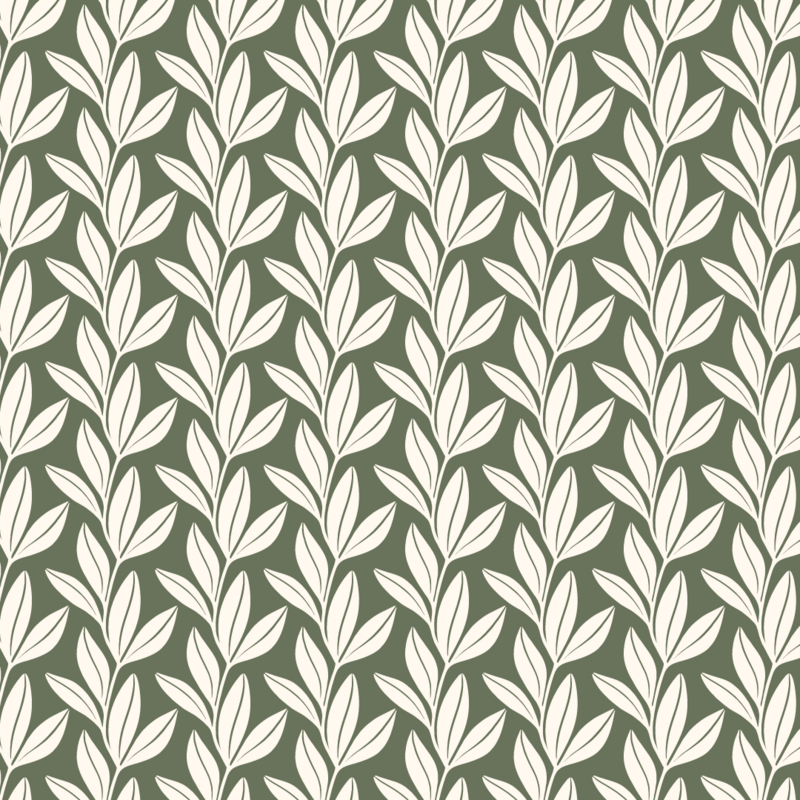 Monochromatic seamless vine pattern blend of mossy green and cream hues, create a harmonious and timeless aesthetic - boho, earthy tones, simple, minimalistic, botanical print, tropical pattern