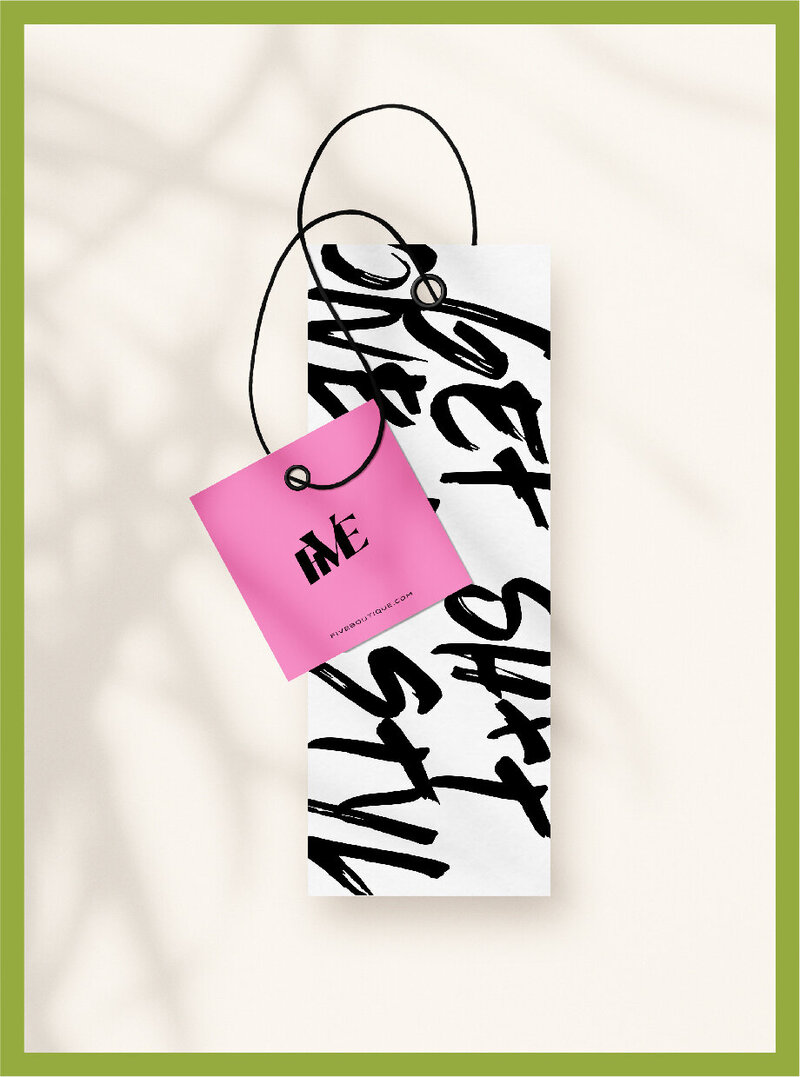 FIVE Boutique Clothing Tag Design