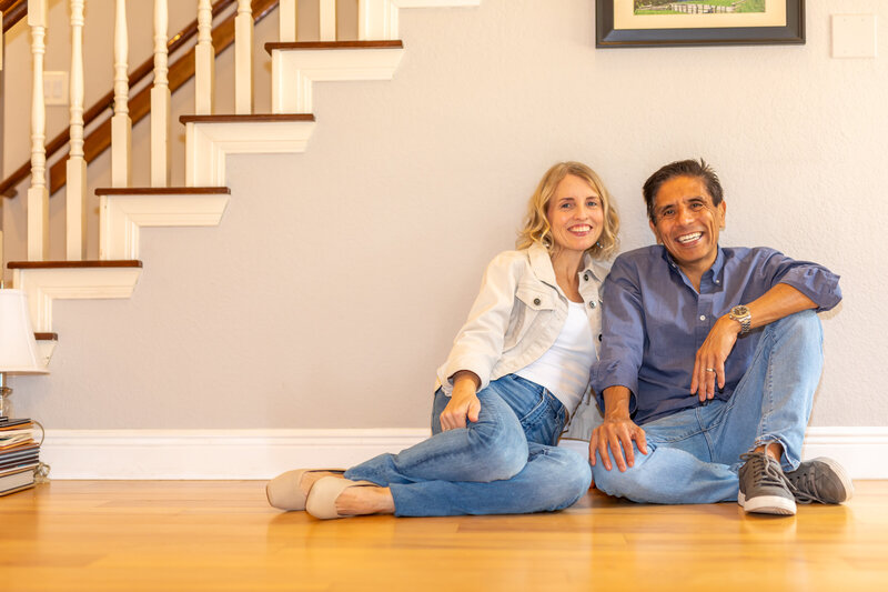 Lisa and Nayon health coaches sitting and smiling
