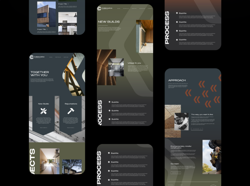 Construction business mobile website design