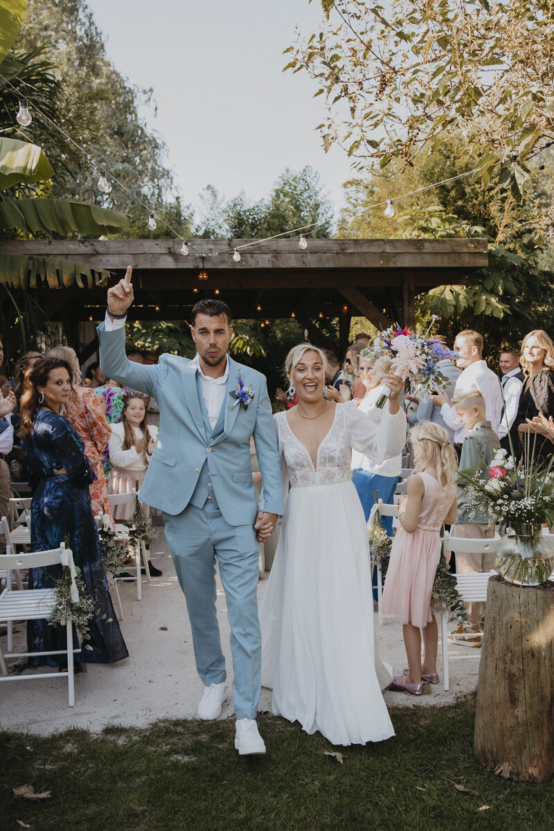 Ceremonie tijdens bruiloft