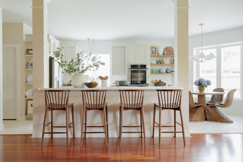 Open Concept Kitchen Remodel Warm Tone