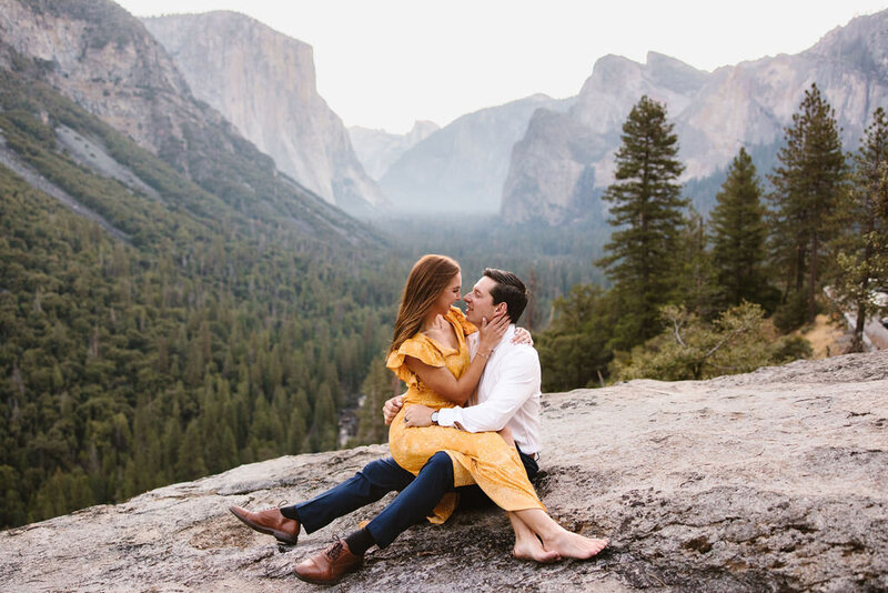 Engagement photos in Yosemite National Park