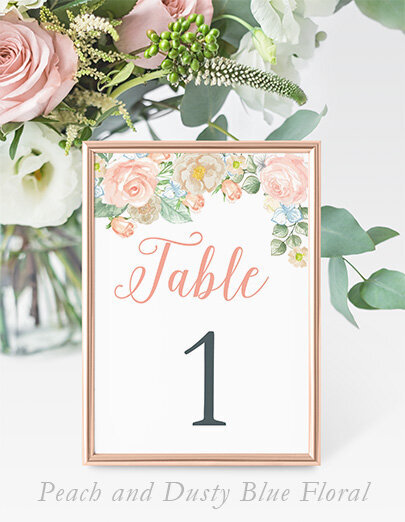Peach_Blue_Floral_Table