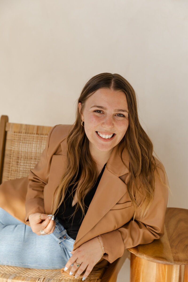 kenzie pellerin poses for brand photo