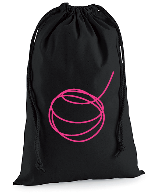 Project Bag Draw Black "Pink Icon"