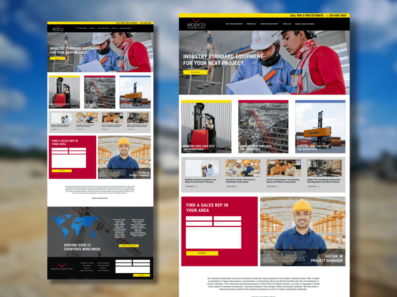 Construction Website Design