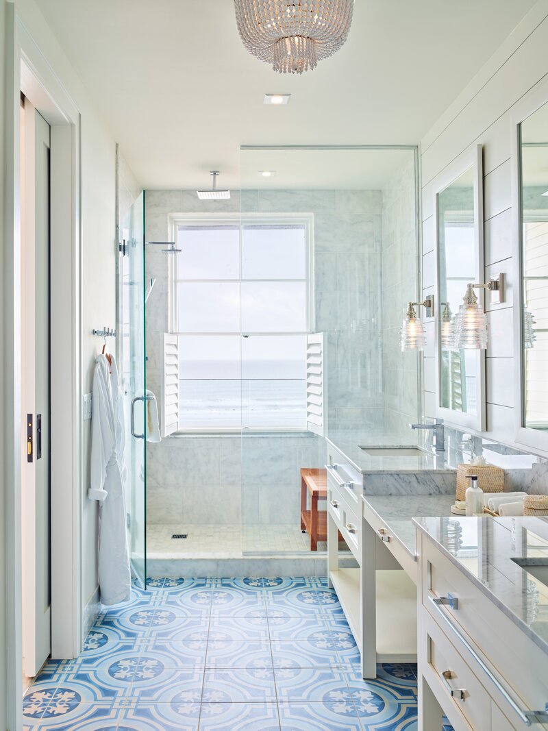 J. Banks Design- Timbers Kiawah- Penthouse Bathroom