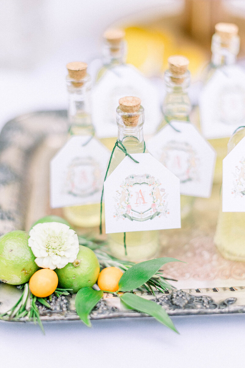 wedding-crest-limoncello-bottles-The-Welcoming-District