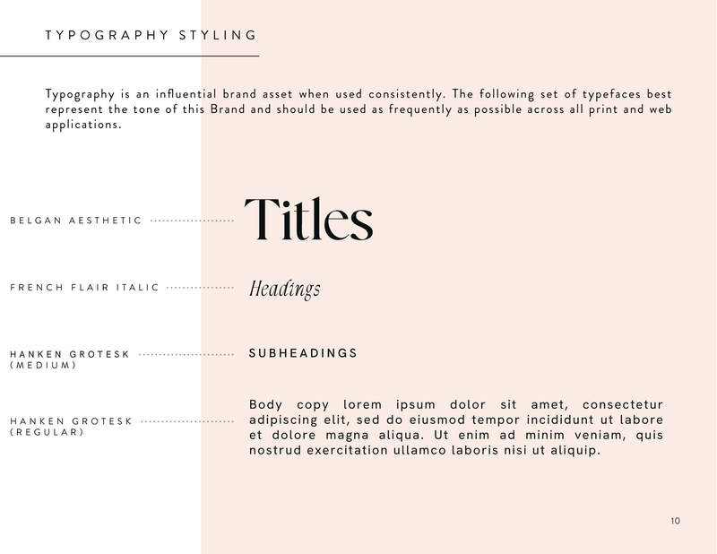 Kate McCarthy - Brand Identity Style Guide_Typography Styling