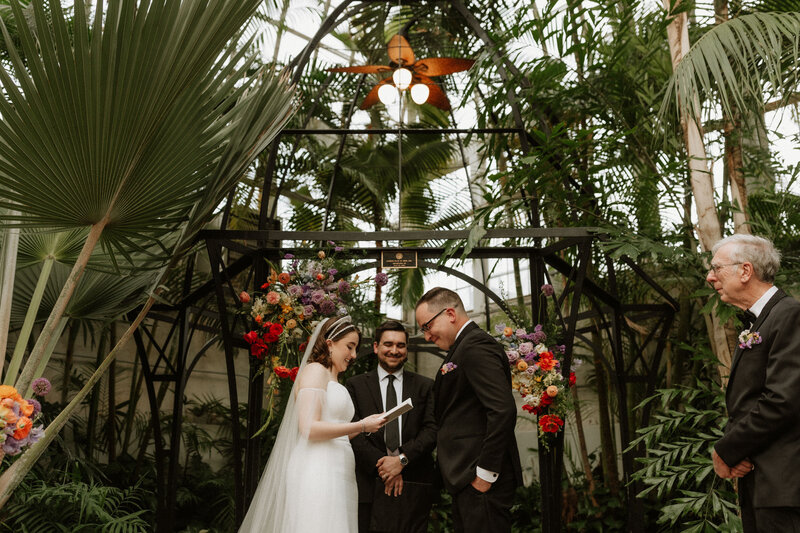 Franklin park conservatory hotel leveque columbus ohio wedding ceremony photographer videographer film documentary midwest -71