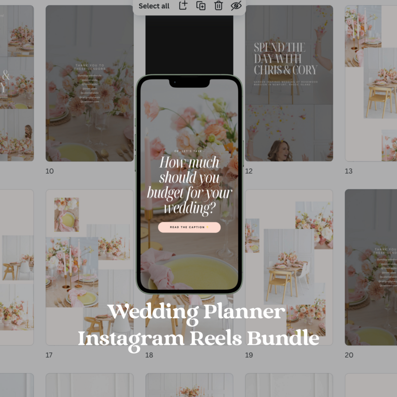 Wedding Planner Social Media Templates