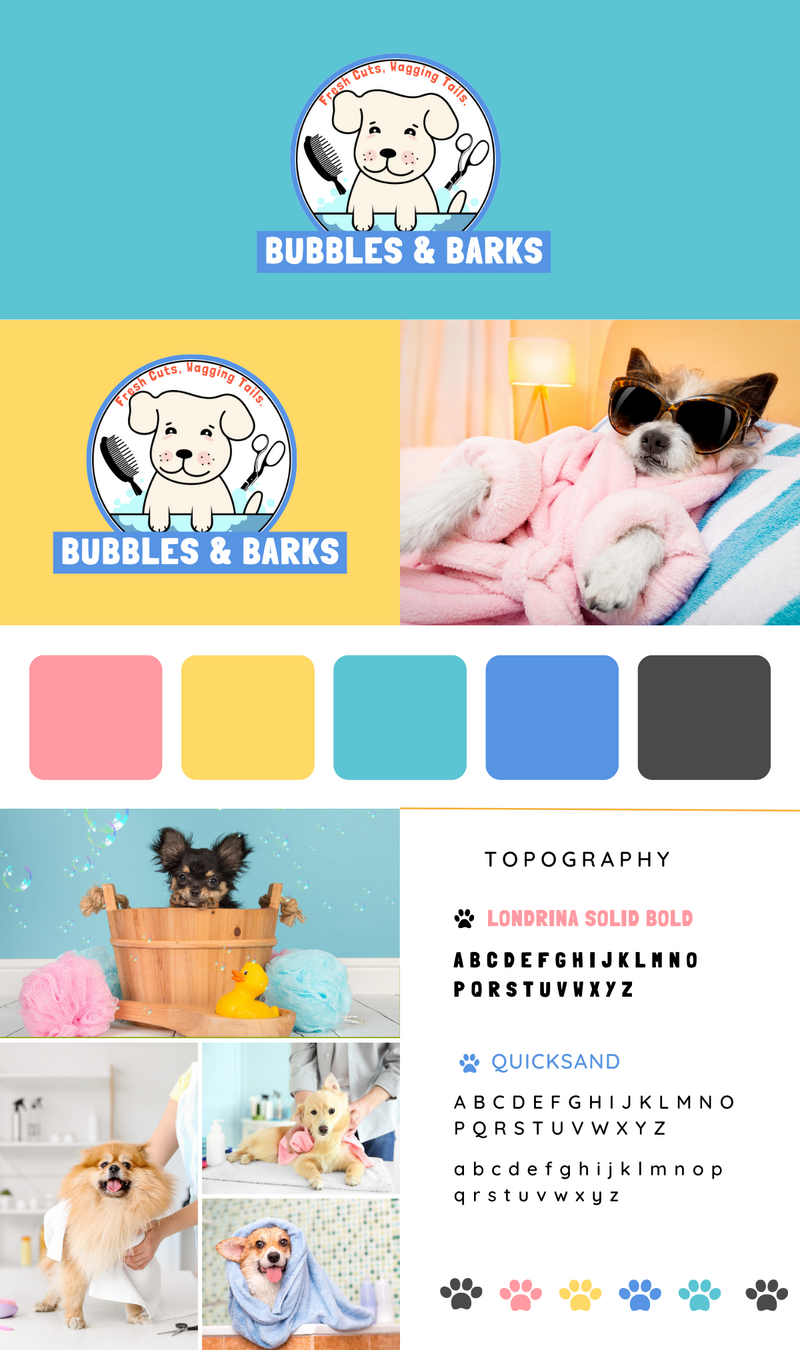 Bubbles Barks Mockup Brand