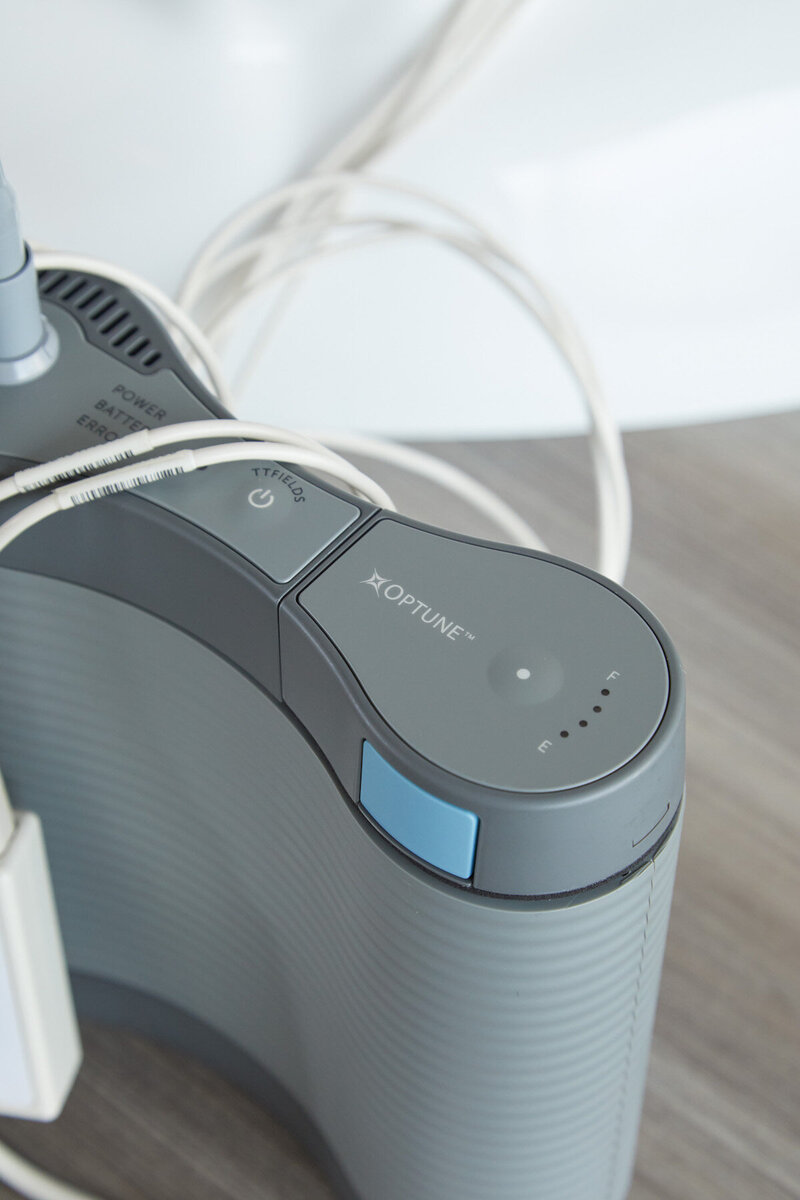 Image of the Optune device 