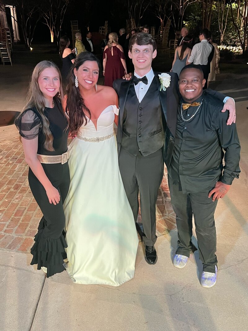 Style Entertainment performers with a bride and groom