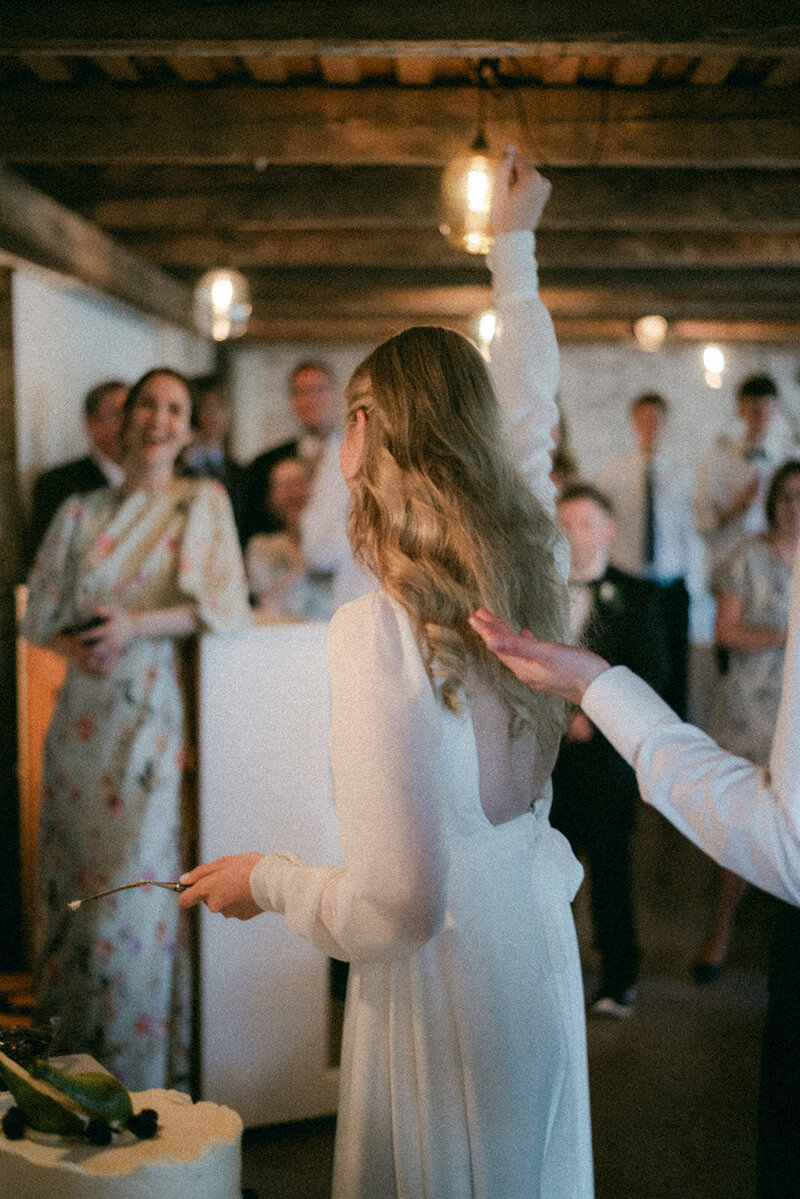 Wedding photo of an Intimate  wedding reception  in Porvoo by photographer Hannika Gabrielsson