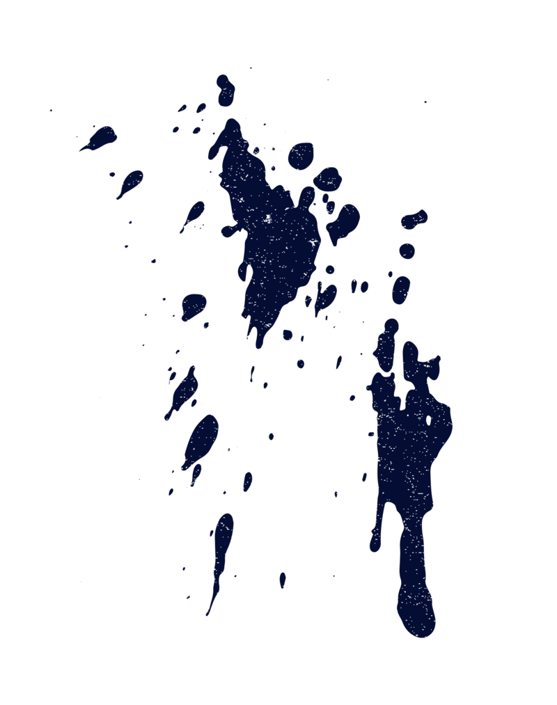 Navy paint splatter graphic