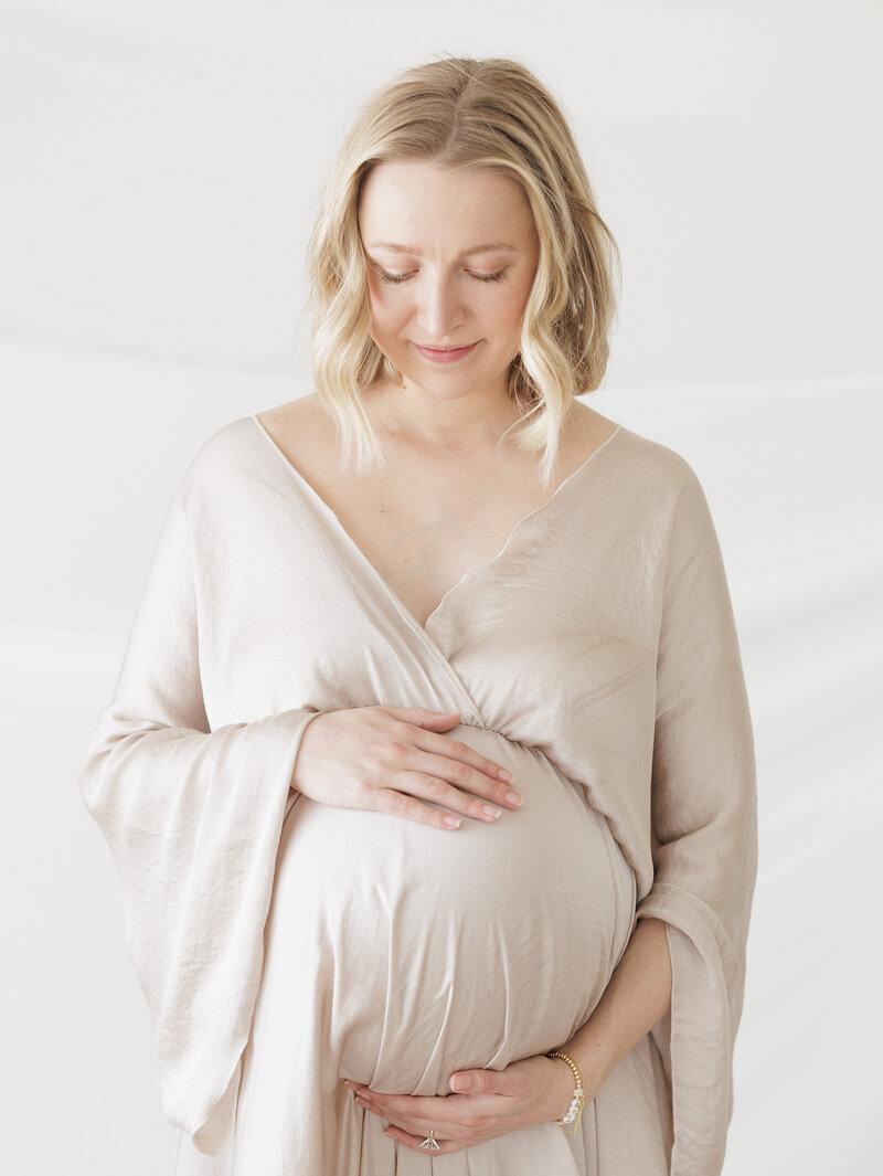 pregnant women in gown