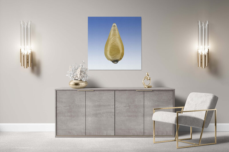 Fine Art Canvas featuring Project Stardust micrometeorite NMM 3162 for luxury interior design