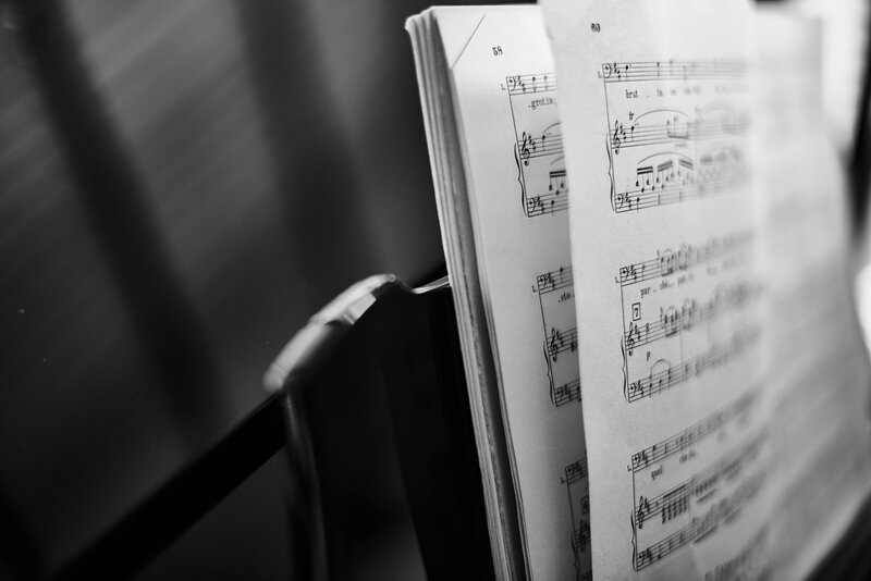 photo of music notes in music score