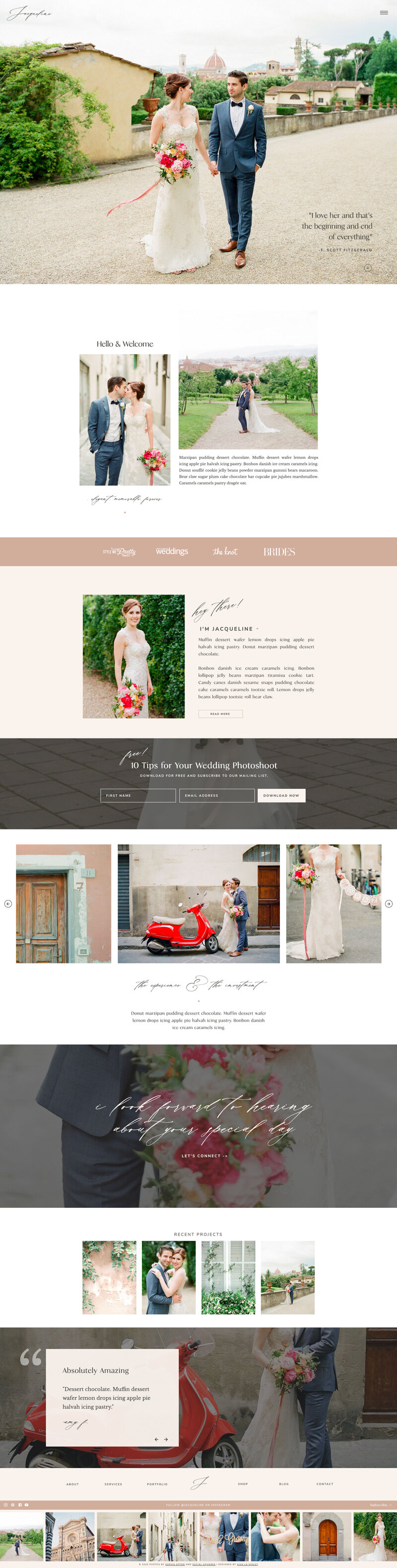 Showit Templates |  Heather Jones Creative | Simone