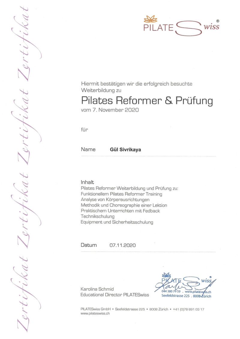 Pilates Reformer & Prüfung Certificate-1-min