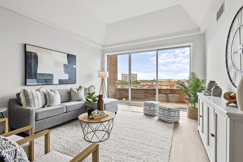 Staged living room for real estate

