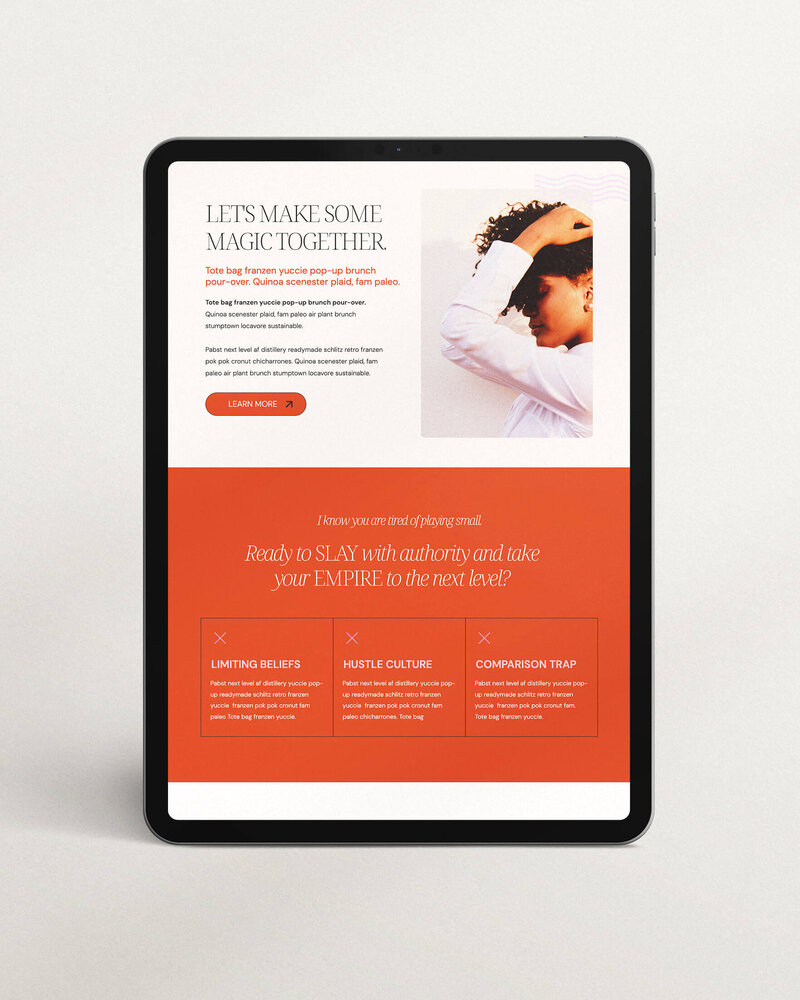 freebie  resources page website template