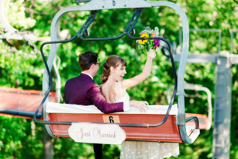 northern michigan wedding photographer ceremony exit ides