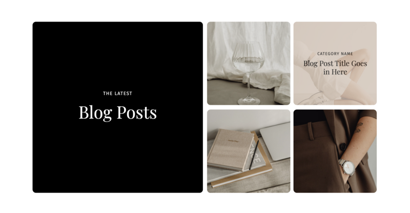 dark FAQ layout for Showit designers