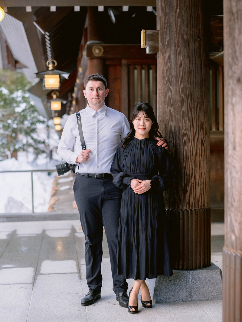 日本でブランディング写真を撮影したパリ在住のウェデングプランナーとフォトグラファー