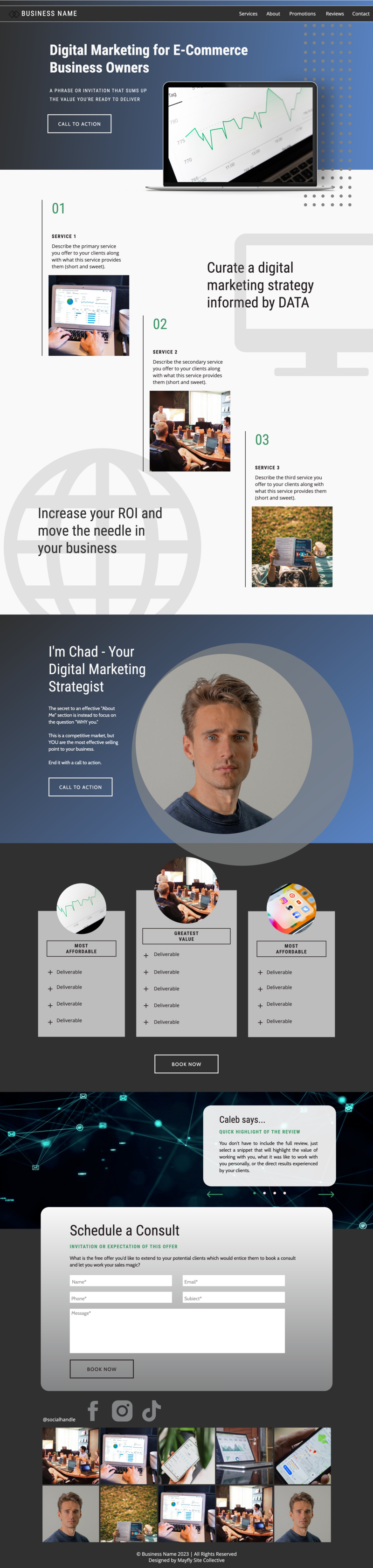 digital marketing website for ssm