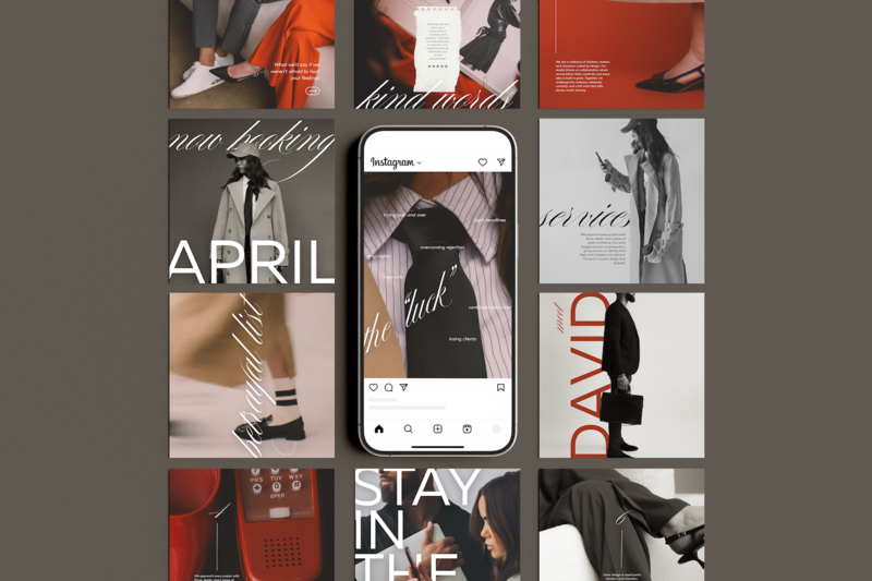 Ruby red social mockup