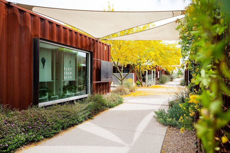 Fletcher and Co Exterior Studio Space at MSA Annex in Tucson, Arizona