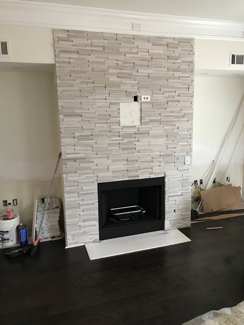 new fireplace home renovation atlanta