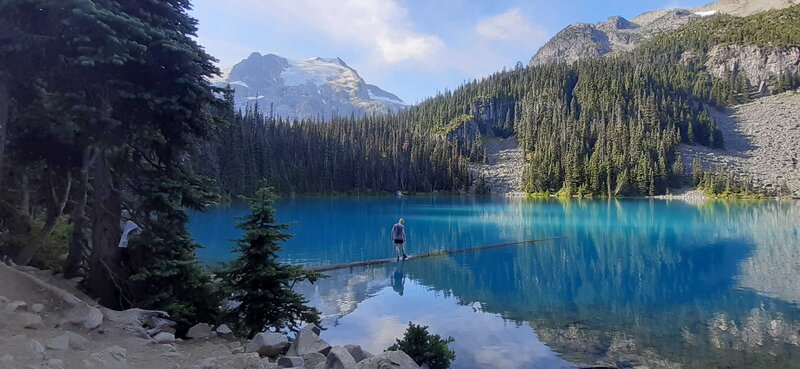 Een prachtig meer in Banff, gezien tijdens een autoreis in  Canada.